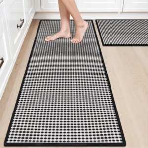 Wholesale Checkered Kitchen Rug and Runner Set Bulk Supplier HEBE RUGS