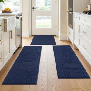 Wholesale Geometric Striped Kitchen Rug 3-Piece Set Bulk Supplier HEBE RUGS