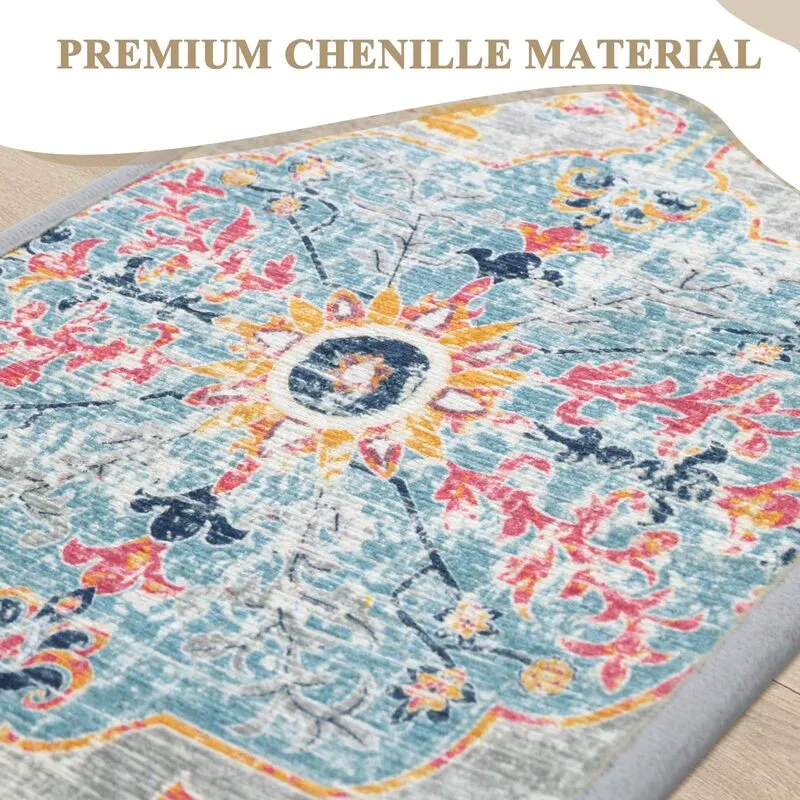 wholesale AR003290 colorful premium chenille stair treads runner vintage oriental carpet mat HEBE RUGS