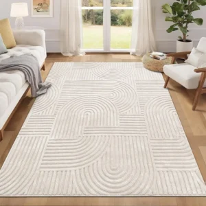Geometric line area rug from the HEBE RUGS collection