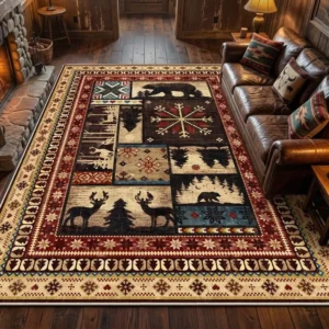 Wholesale Rustic Cabin Lodge Area Rug and Runner Bulk Supplier HEBE RUGS