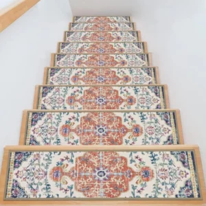 Wholesale Vintage Stair Treads - Orange & Multicolor | HEBE RUGS