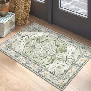 Wholesale Vintage Medallion Area Rug Non-Slip Carpet HEBE RUGS
