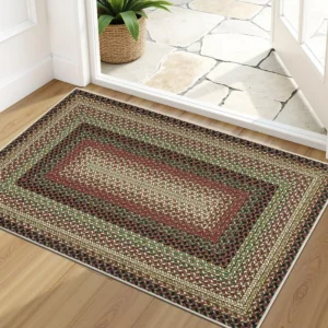 Wholesale Rustic Braided Doormat Non-Slip Accent Mat HEBE RUGS